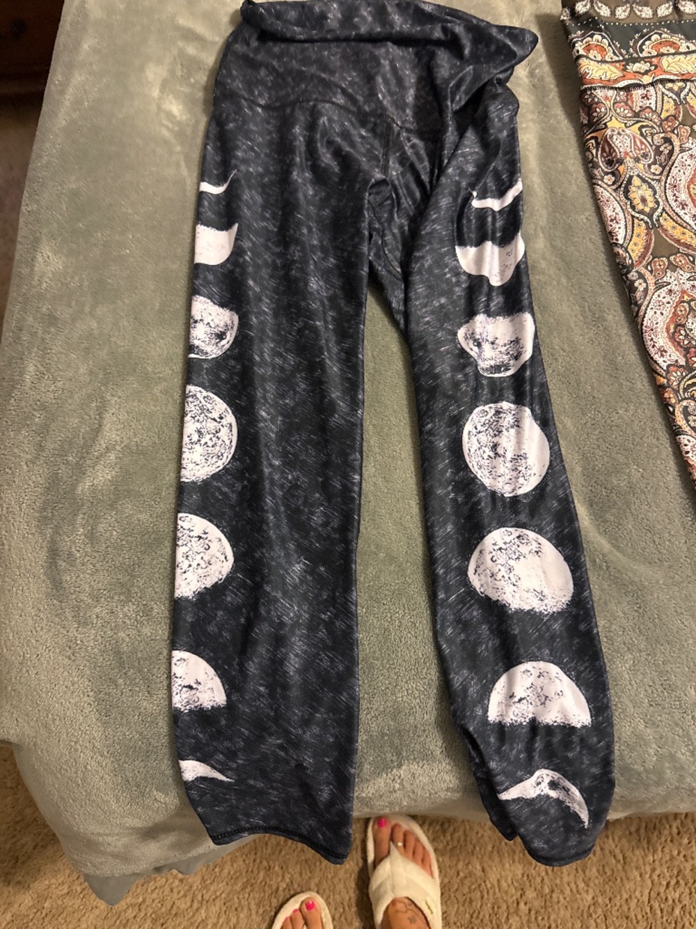 six pair of size small Yoga democracy leggings